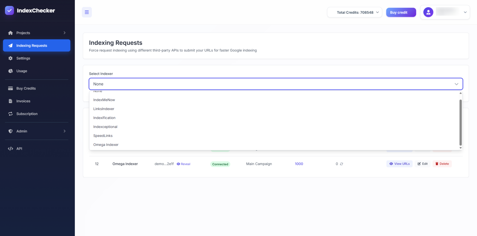 Indexing requester screenshot placeholder