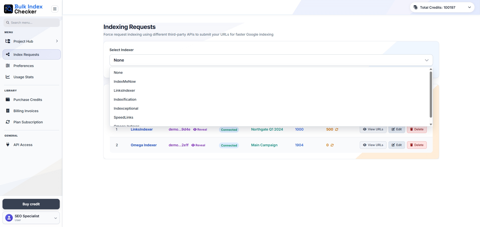 Indexing requester screenshot placeholder